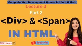 HTML Tutorial: Div & Span Tags in HTML | Non-Semantic Tags | Web Development Tutorials #9