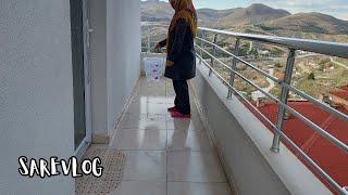 Sessiz Vlog/Bayram Temizliği Part7/Detaylı Balkon Temizligi/Cumartesi Rutinlerim #sarevlog #clening