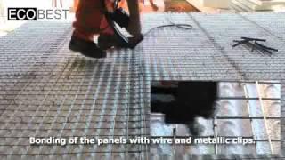 Installation of ECOBEST in reinforced concrete