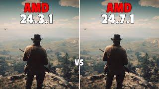 AMD Drivers (24.3.1 vs 24.7.1) Test in 4 Games RX 570