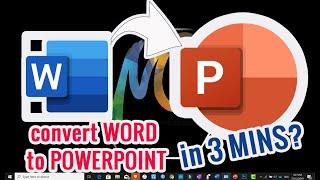 How to convert Word to Powerpoint in 3 minutes(TAGLISH)