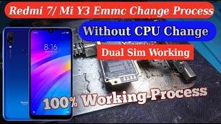 Redmi 7/Y3 (onclite) Change eMCP Without Change CPU Full Video with 2 sim working