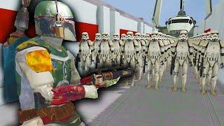 Boba Fett SHIP DEFENSE VS Endless STORMTROOPER Boarding Invasion?! - Men of War: Star Wars Mod