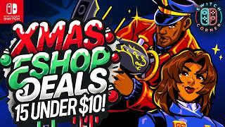 HUGE Nintendo ESHOP Sale For Christmas Live Now! 15 Under $10! MASSIVE Nintendo Switch Deals