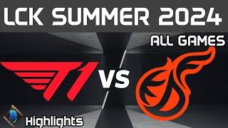 T1 vs KDF Highlights ALL GAMES | LCK Summer W9D1 2024 | T1 vs Kwangdong Freecs by Onivia