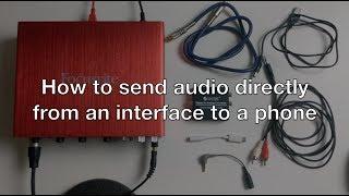 How to Send Audio Directly from your Audio Interface/Studio Mixer to your iPhone/Android