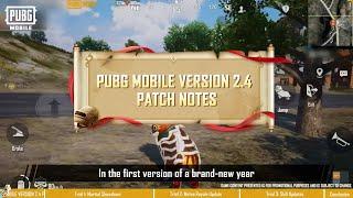 PUBG MOBILE | Version 2.4 Patch Notes