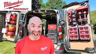 The BEST Milwaukee Van Packout - Installing Racking in my new Van