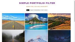 Image Gallery Filter Using HTML CSS And JQUERY | JQUERY TUTORIALS