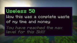 How I got the most USELESS lvl 50 skill in hypixel skyblock