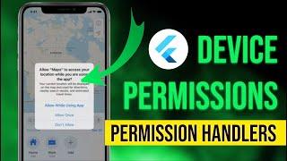 Handling Permission in Flutter Apps | Permission Handlers | The right way to check for permissions