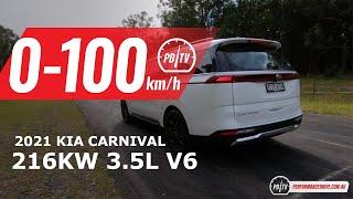 2021 Kia Carnival V6 0-100km/h & engine sound