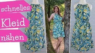 schnelles Sommerkleid ohne Schnittmuster nähen - 1m Stoff -  2 Styles | Nähanleitung | mommymade