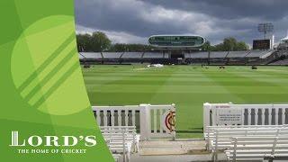 Cricket POV - the walk from the Dressing Room to the middle at Lord's