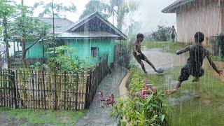 DIJAMIN BETAH MENIKMATI HIDUP DI DESA, BIKIN RINDU SUASANA HUJAN DI KAMPUNG YANG INDAH ALAM DESANYA