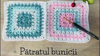 Cum crosetam granny square/bonus prinderea patratelor( Proiect crosetam si ajutam)