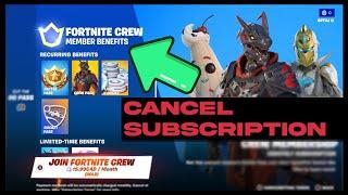 HOW TO CANCEL YOUR FORTNITE CREW MEMBERSHIP! - PS5/PS4