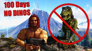 ARK 100 Days but I CANNOT USE A DINO Challenge on the Island | ARK SURVIVAL EVOLVED