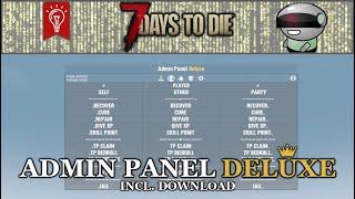 🟡Admin Panel Deluxe [7 Days to Die || A21 || Download] ⤵️