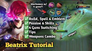 BEATRIX TUTORIAL | Tutorial for Beginners 2021 | Mobile Legends Bang:Bang