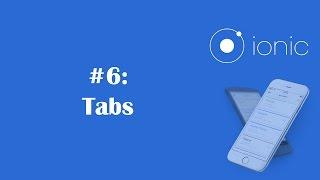 Ionic Framework Tutorial 6: Tabs