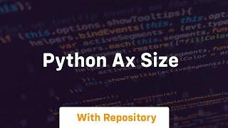 python ax size