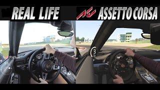  Comparison of Real Life Porsche and Assetto Corsa in Mixed Reality gameplay