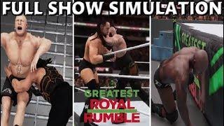 WWE 2K18 SIMULATION: GREATEST ROYAL RUMBLE 2018 FULL SHOW HIGHLIGHTS