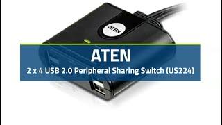 ATEN 2 x 4 USB 2.0 Peripheral Sharing Switch (US224)