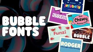 15 Bubble Fonts That'll Inject Fun into Any Creation!