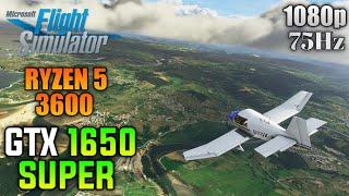 Microsoft Flight Simulator Gtx 1650 Super + Ryzen 5 3600 - Gameplay