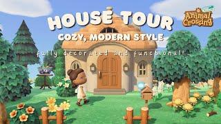 My ACNH Cozy, Modern House Tour  | Fully Decorated!