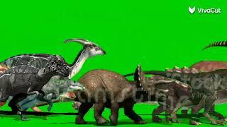 Dinosaur stampede New Simba green screen updated