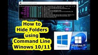 Hide Folders using command line | How to hide private data | Hide folders in Windows 10/11