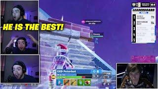 Mongraal *FREAKS OUT* Spectating Peterbot GO CRAZY in End Game of FNCS Global Finals!