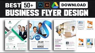 50+ Best Business Flyer Design PSD Templates Bundle Free Download