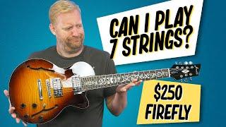 IS THIS A GOOD 7 STRING? - FireFly AeroSonic 7 String - (Afford A Chug?) - Brootal pedals at the end