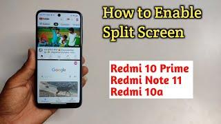 How To Enable Split Screen Redmi 10 Prime, Redmi 10, Redmi 10a | Redmi 10 Split Screen Option Active