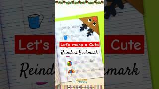  Easy Reindeer Bookmark for Christmas  | Art for School #craft #art #shorts #trending #viral #diy