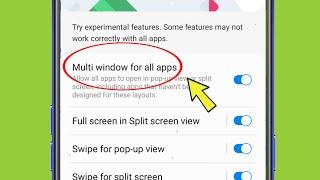 What is Multi window for all apps in Samsung galaxy M04