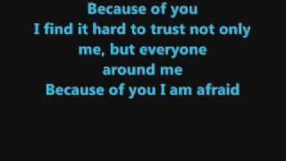 Kelly Clarkson - Because of you (with lyrics)