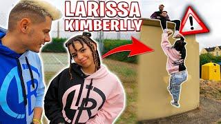 LARISSA KIMBERLLY haciendo PARKOUR por PRIMERA VEZ *VAS A FLIPAR*