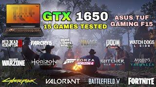 GTX 1650 Laptop + i5-10300H | Test in 15 Games in 2021 - ASUS TUF F15