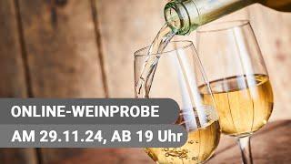 Online-Weinprobe mit Sommelier Dirk Himbert und dem Weingut Kochan & Platz am 29.11.24 ab 19 Uhr