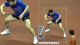 Fan Zhendong. How to do backhand drive in table tennis. This is for correction.