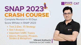 SNAP 2023 Test 2 Strategy | Test 1 Analysis | Important English Topics | SNAP Question & Answer