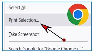 How to Print Selected Text in Webpages (Google Chrome and Firefox)