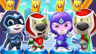 Talking Tom Hero Dash Score Madness Arctic Angela vs Moonlight Angela vs Red flame Ben vs Raccoon