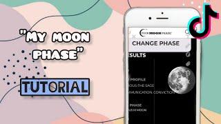 How to find out birth date Moon phase? Moon phase tiktok Trend tutorial Moon phase soulmate Trend