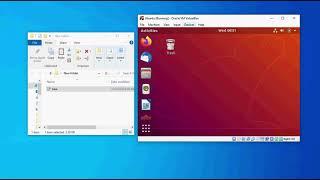 How to drag and drop a file from Windows 10 into Ubuntu virtualbox